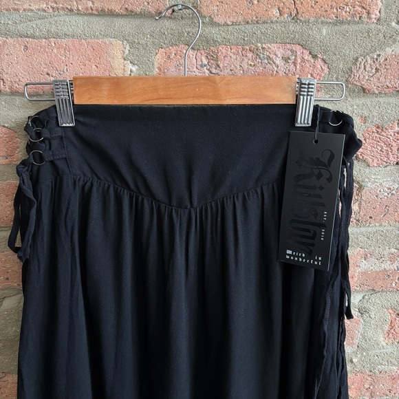 NWT Killstar Gothic Black Maxi Skirt - Picture 2 of 8